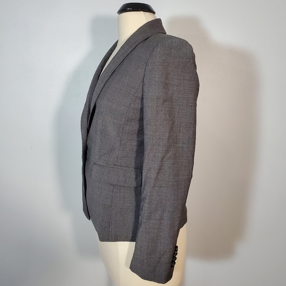 Ann Taylor Grey Long Sleeve Blazer - Picture 2 of 6